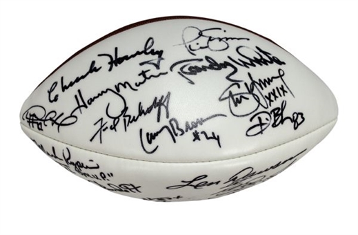 Super Bowl MVPs Signed Football With 17 Signatures